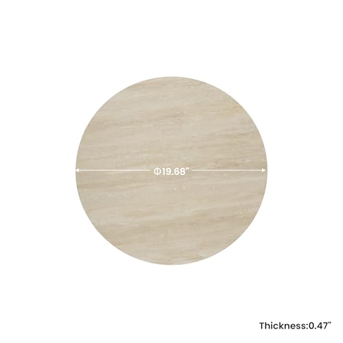 19.69" Sintered Stone Lazy Susan for Table Top