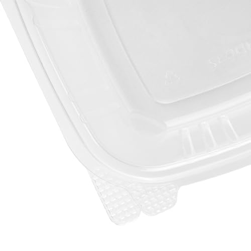 200 Count Clear PET Hinged Deli Take Out Containers