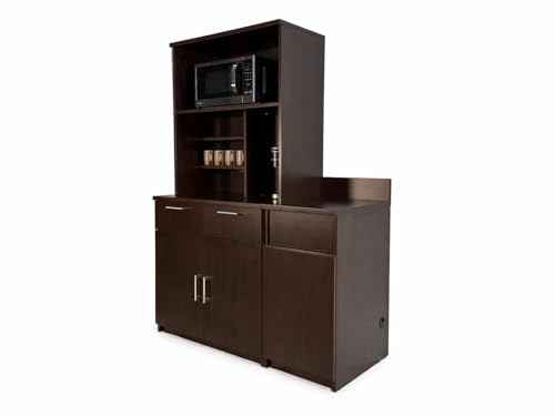 Compact Hutch Cabinet with Door Storage