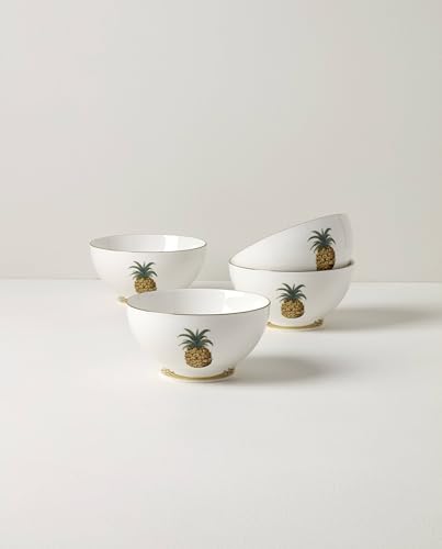 897300 British Colonial Bamboo Rice Bowls (4 Count)