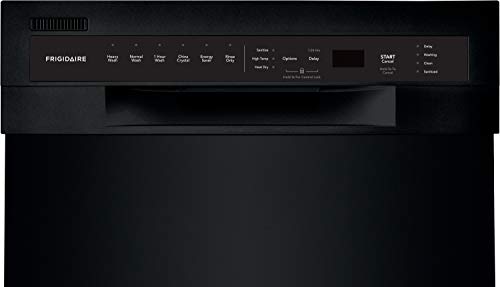 18 in. ADA Compact Front Control Dishwasher in Black with Dual Spray Arms