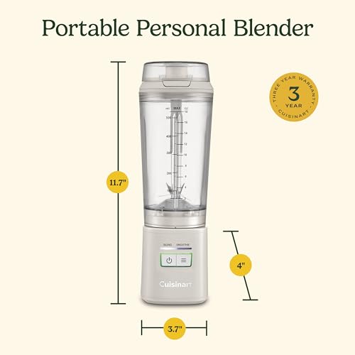 Cordless Rechargeable Portable Blender for Smoothies & Shakes