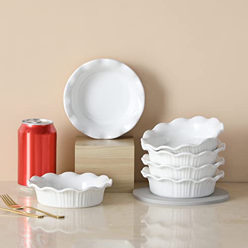 Ceramic Mini Pie Pans Set of 6 (6 Count)