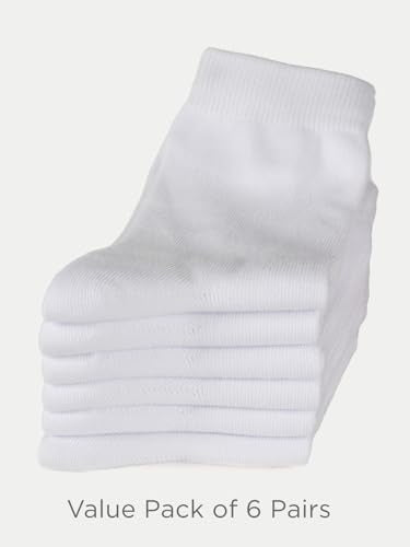 Unisex Kids Boys Girls Soft Cotton School Socks 8 (6 Count)