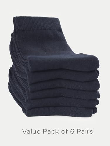 Unisex Kids Boys Girls Soft Cotton School Socks 8 (6 Count)