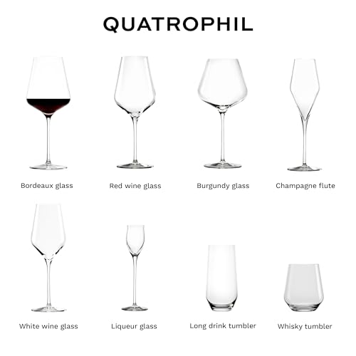 Quatrophil Bordeaux Wine Glasses Crystal (4 Count)
