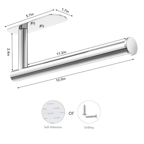Self Adhesive Paper Towel Holder Under Cabinet Mount