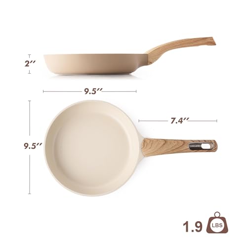 9.5inch Ceramic Nonstick Frying Pan Paella Pan