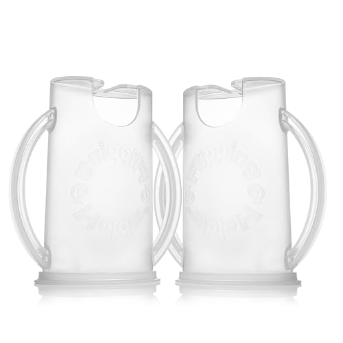 2-in-1 Baby Food Pouch & Juice Box Holder (2-pack) - No-Squeeze, Food-Safe Container with easy-grab Handles & Lid Fits GoGo, Capri Sun, Juice, Yogurt, & More (3 Count)