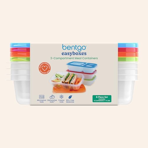 Easyboxes Original Stackable Lunch Boxes (4 Count)