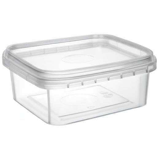 8 oz 20 Pack Square Clear Deli Containers with Lids Disposable BPA Free Square Plastic Food Storage Containers with Lids Airtight for Meal Prep Take Out Kitchen (20 Count)