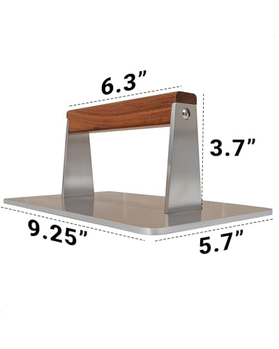 Bacon Press Stainless Steel Flat Bottom