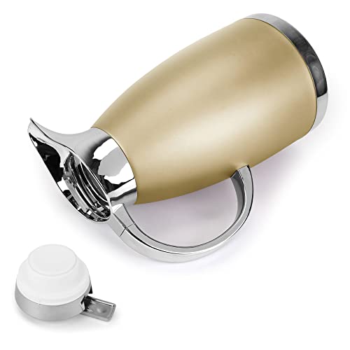 61oz Coffee Carafe Airpot Insulated Coffee Urn Stainless Steel Vacuum Thermal Pot Flask Dispenser for Coffee