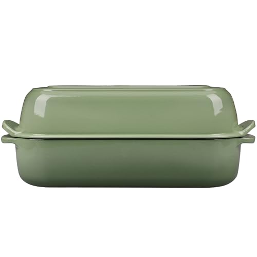 Enameled Cast Iron Loaf Pan with Lid