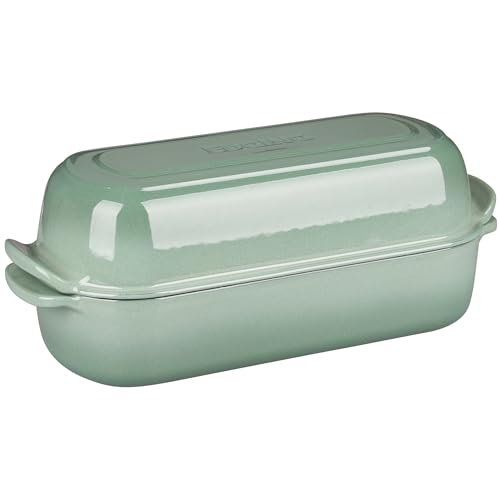 Enameled Cast Iron Loaf Pan with Lid