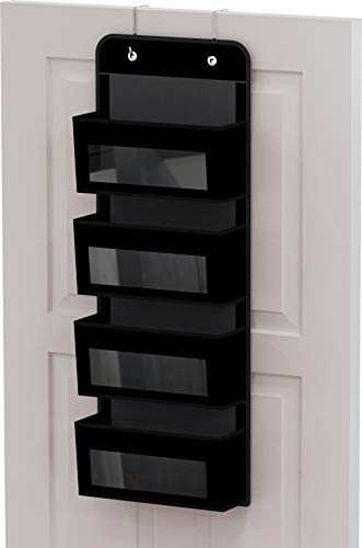 4 Clear Window Pocket Over Door Hanging Organizer
