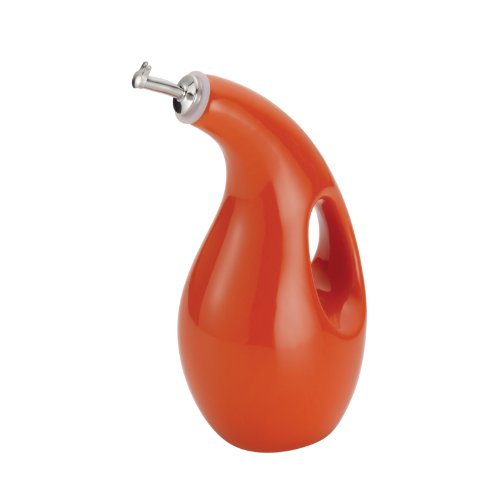 Solid Glaze Ceramics EVOO Olive Oil Bottle Dispenser with Spout