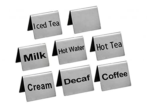 Stainless Steel Table Tent Sign (8 Count)