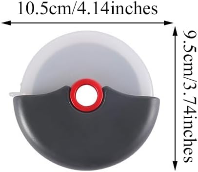 Pizza Cutter Wheel with Protective Blade Cover, 4Pcs Ergonomic Pizza Slicer, Classic Pizza Wheel for Cutting Through Crusts, Pies and More, Dishwasher Safe, Stainless Steel Pizza Cutter - Culinary Roots