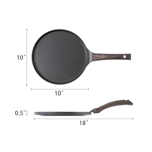 10 Inch Nonstick Crepe Pan Granite Coating Pancake Pan Black