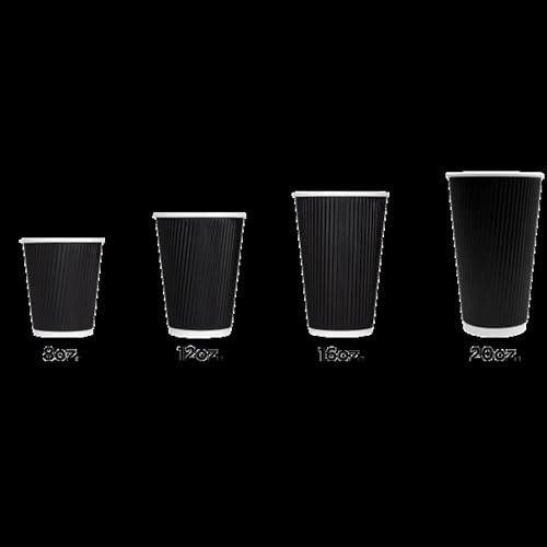 C KRC520B 20 oz Ripple Paper Hot Cups (500 Count)