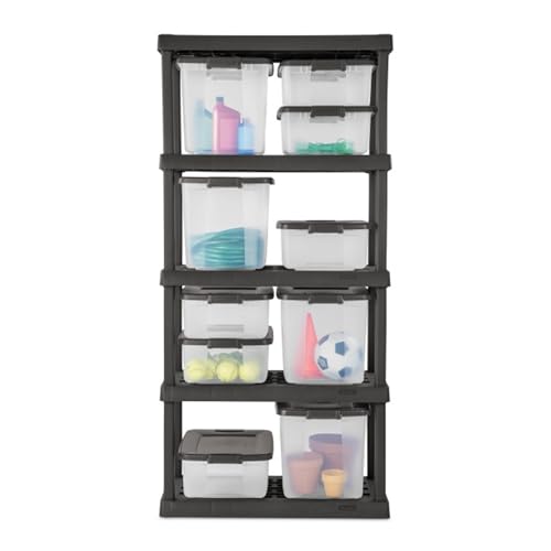 18 Pack Plastic Storage Bins w (18 Count)