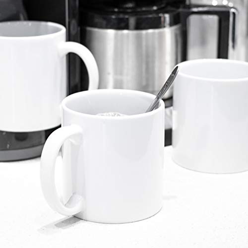 22oz white Super Large Ceramic Coffee Mugs Large Handles Set of 4 (4 Count)