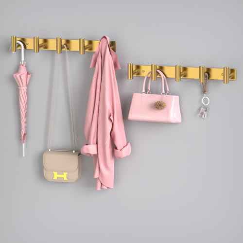 Gold Wall Mount Coat Rack