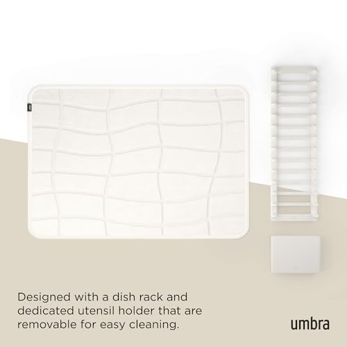 Udry Dish Drying Rack with Microfiber Mat