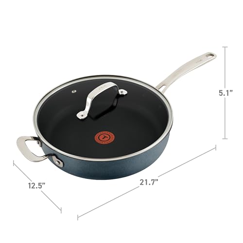 Platinum Nonstick Jumbo Cooker 5 Quart Induction Oven Broiler Safe 500F Cookware