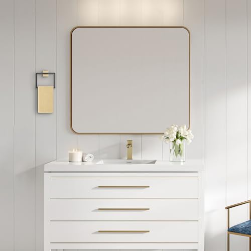 Black and Gold Towel Ring Square Hand Towel Holder Towel Hanger Bathroom Hardware Accessories Stainless Steel Wall