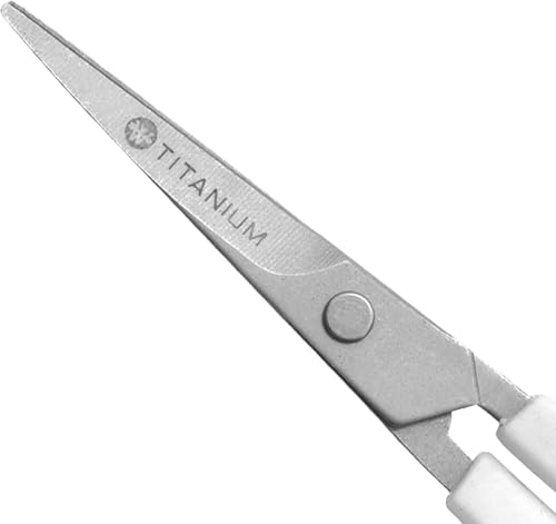 4" Embroidery Scissors with Curved Titanium