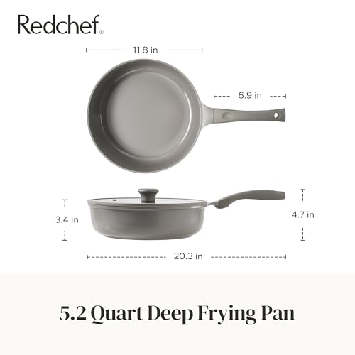 Ceramic Coated Nonstick Frying Pan with Cover