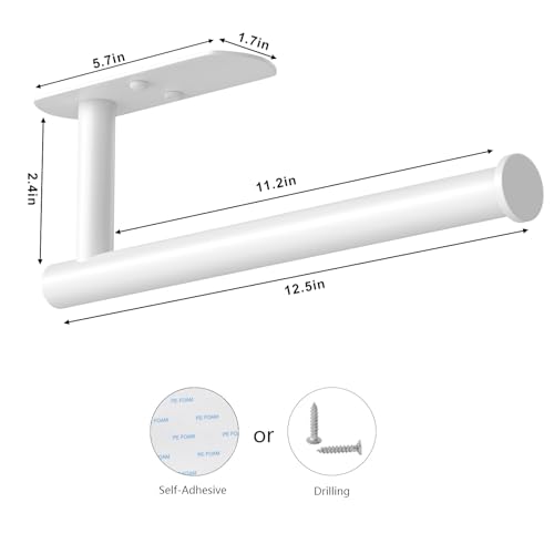 Self Adhesive Paper Towel Holder Under Cabinet Mount (2 Count)