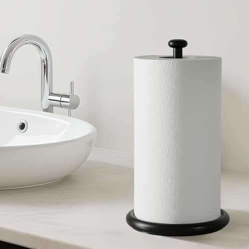 Paper Towel Holder Countertop with Weighted Base