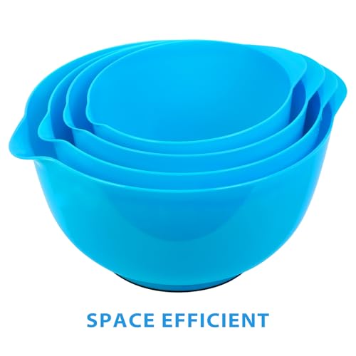 Plastic Mixing Bowls with Pour Spout