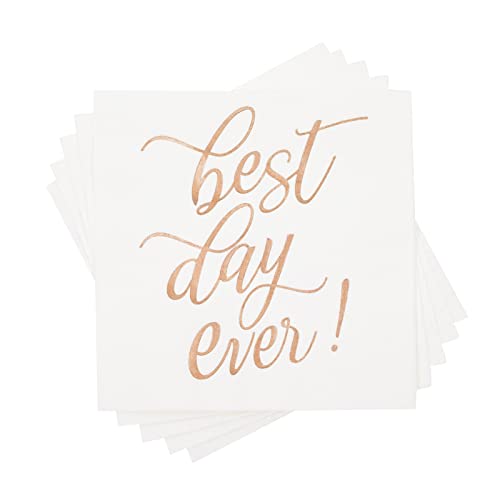 50 Pack Best Day Ever Napkins (50 Count)