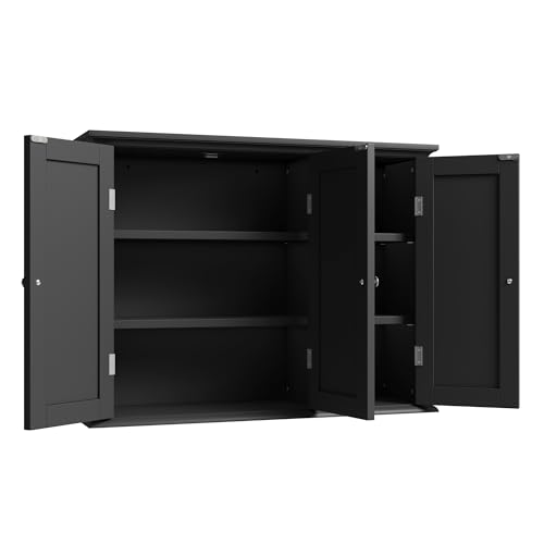 Laundry Cabinet with 3 Doors and Adjustable Shelves