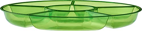 6 Sectional Round Plastic Serving Tray