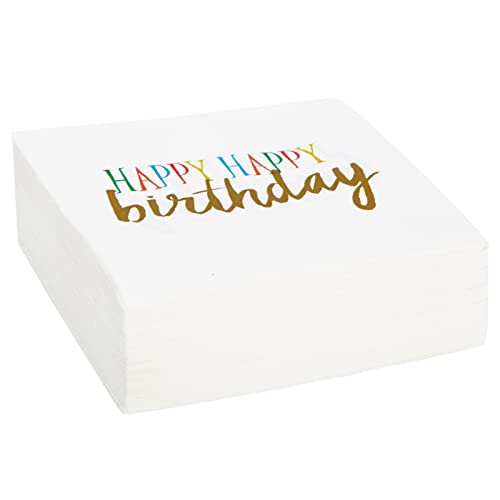 Happy Birthday Napkins (100 Count)