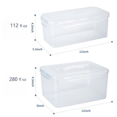 2 Bread Box with Airtight Lids (394 Ounce)
