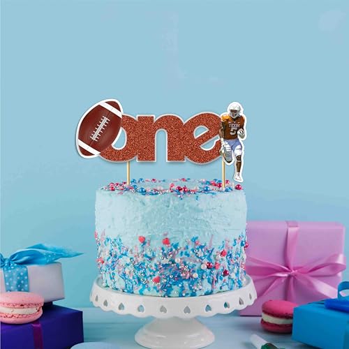 American Football One Cake Topper