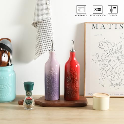 Sweejar Large Olive Oil Dispenser Bottle with Spout