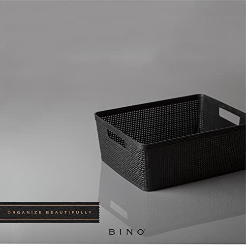 Woven Plastic Basket (4 Count)