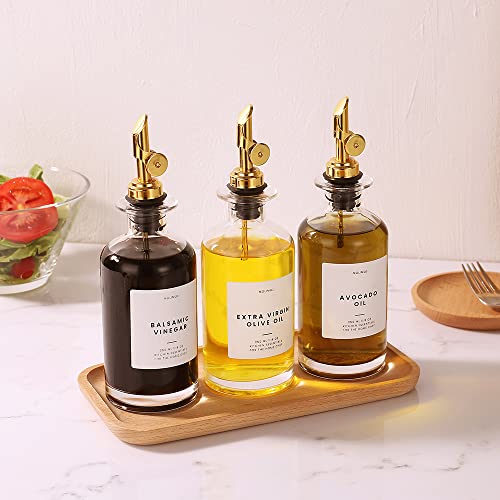 Oil and Vinegar Dispenser with Metal Pour Spout (2 Count)