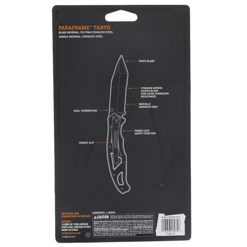 Gear Paraframe Tanto Pocket Knife