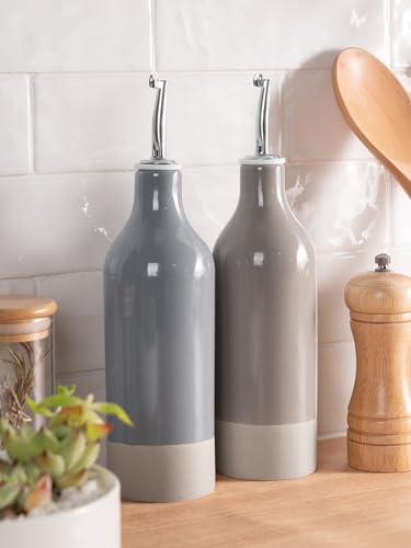 Ceramic Oil Dispenser Bottle (2 Count)