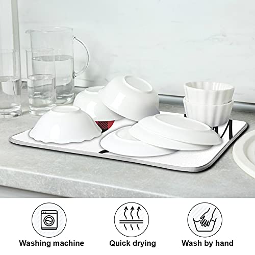 Super Absorbent Dish Drying Mat