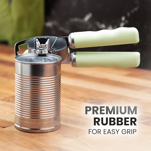 Heavy Duty Stainless Steel Can Opener Manual with Bottle Opener