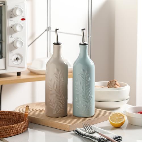 Sweejar Large Olive Oil Dispenser Bottle with Spout